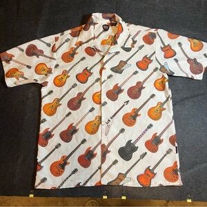 Gibson Guitar Tour Shirt Men’s Size Medium. Button up. Classic. Music.
